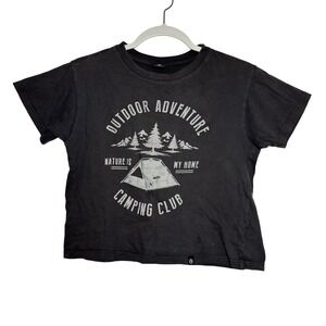 FLAW Knitwear Outdoor Adventure Nature‎ Camping Club Graphic T Shirt XS